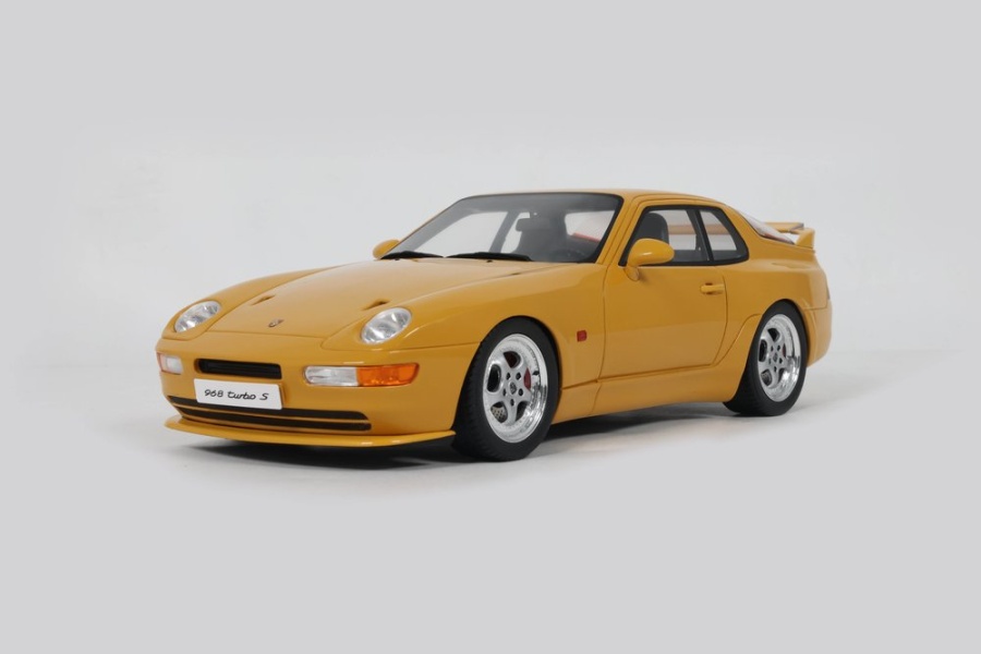 Porsche 968 Turbo S 1993 gelb Modellauto 1:18 GT Spirit