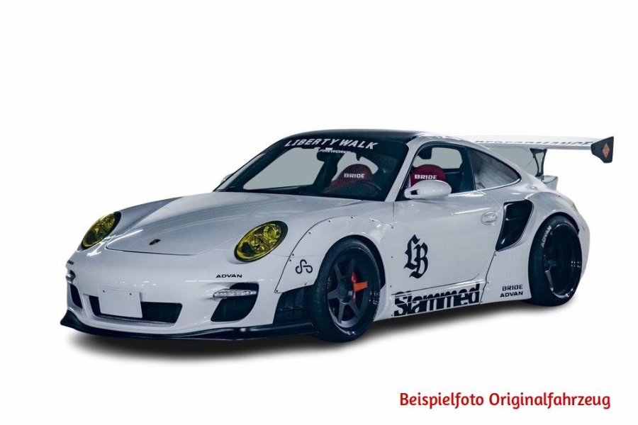 Modellauto LB-Works Liberty Walk Porsche 911 Turbo 2024 weiß 1:18