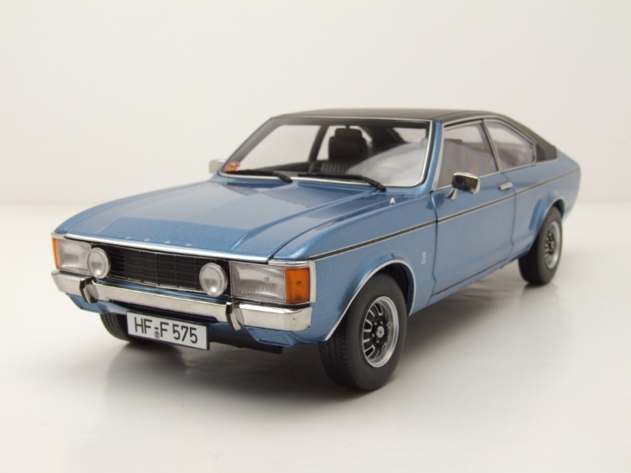 Ford Granada L Coupe 2. Serie 1975 blau metallic Modellauto 1:18 Touring Modelcars