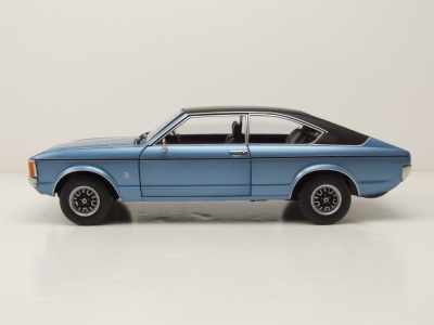 Ford Granada L Coupe 2. Serie 1975 blau metallic Modellauto 1:18 Touring Modelcars