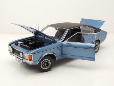 Ford Granada L Coupe 2. Serie 1975 blau metallic Modellauto 1:18 Touring Modelcars