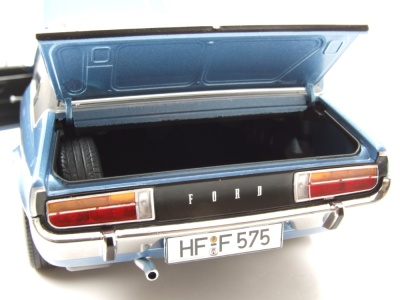 Ford Granada L Coupe 2. Serie 1975 blau metallic Modellauto 1:18 Touring Modelcars