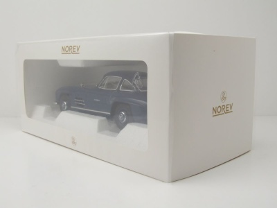 Mercedes 300 SL Flügeltürer W198 1954 blau Modellauto 1:18 Norev