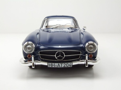 Mercedes 300 SL Flügeltürer W198 1954 blau Modellauto 1:18 Norev