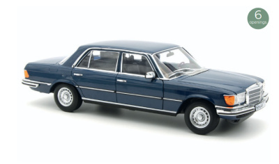 Mercedes 350 SEL S-Klasse W116 1979 blau Modellauto 1:18...
