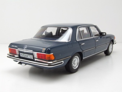 Mercedes 350 SEL S-Klasse W116 1979 blau Modellauto 1:18...