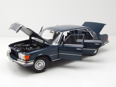 Mercedes 350 SEL S-Klasse W116 1979 blau Modellauto 1:18 Norev