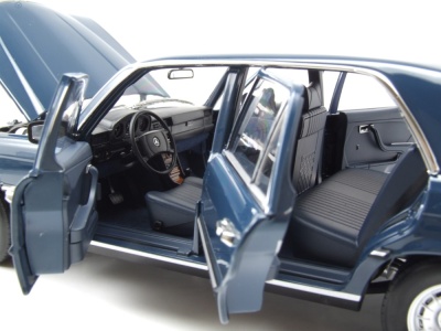 Mercedes 350 SEL S-Klasse W116 1979 blau Modellauto 1:18 Norev