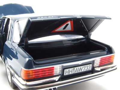 Mercedes 350 SEL S-Klasse W116 1979 blau Modellauto 1:18 Norev