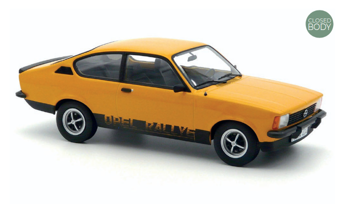 Opel Kadett Rallye 2.0 E 1977 ocker Modellauto 1:18 Norev