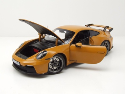 Porsche 911 GT3 2021 bahama gelb Modellauto 1:18 Norev
