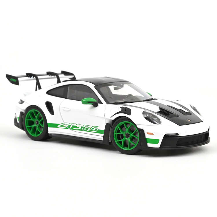 Porsche 911 GT3 RS Tribute to Carrera RS 2022 weiß grün Modellauto 1:18 Norev