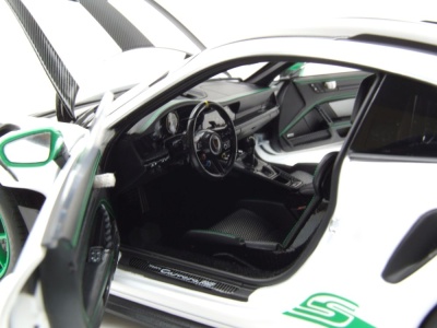 Porsche 911 GT3 RS Tribute to Carrera RS 2022 weiß grün Modellauto 1:18 Norev