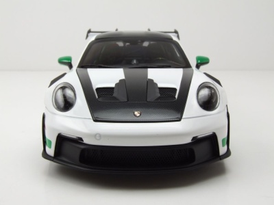 Porsche 911 GT3 RS Tribute to Carrera RS 2022 weiß grün Modellauto 1:18 Norev