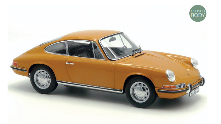 Porsche 911 L 1968 bahama gelb Modellauto 1:18 Norev