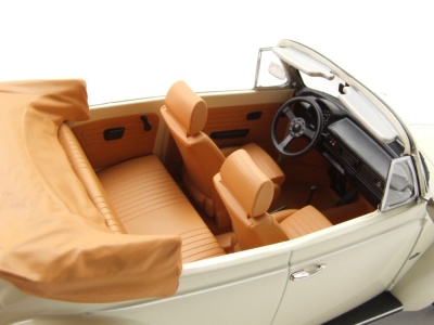 VW 1303 Käfer Cabrio 1972 hellelfenbein Modellauto 1:18 Norev