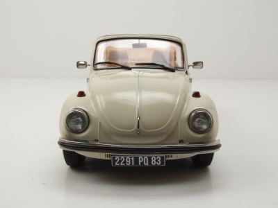 VW 1303 Käfer Cabrio 1972 hellelfenbein Modellauto 1:18 Norev