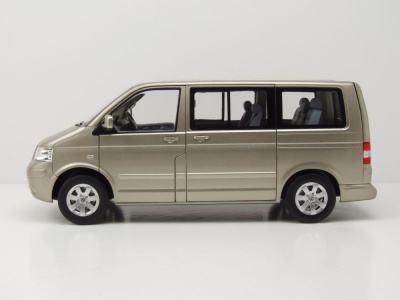 VW T5 Bus Multivan 2003 beige metallic Modellauto 1:18 Norev