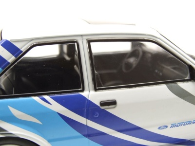 Ford Escort MK4 RS Turbo S2 1990 weiß blau Modellauto 1:18 MCG
