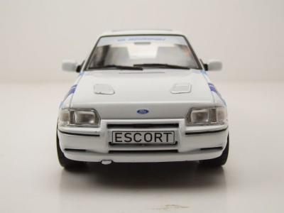 Ford Escort MK4 RS Turbo S2 1990 weiß blau Modellauto 1:18 MCG