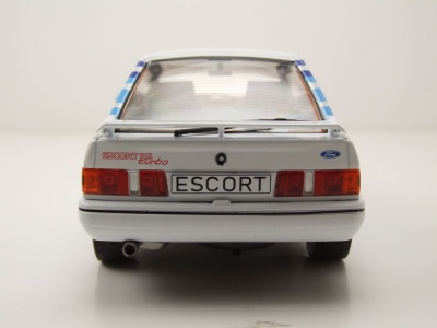 Ford Escort MK4 RS Turbo S2 1990 weiß blau Modellauto 1:18 MCG
