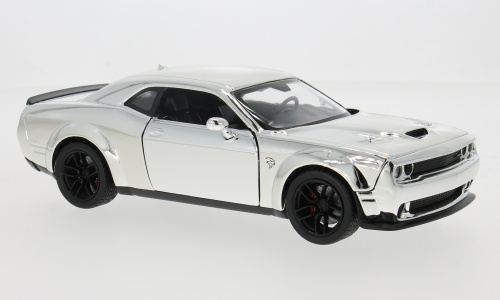 Dodge Challenger SRT Hellcat 2018 chrom Modellauto 1:24 Motormax