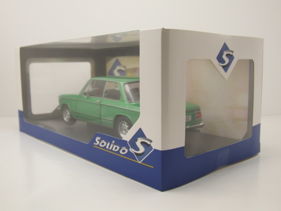 SOLIDO 1:18 BMW 1602 Rouge 1971 – Voiture Miniature De Collection Avec Portes Et Capot Ouvrants