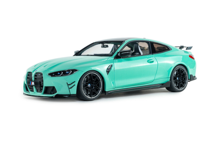 BMW M4 Performance Solido Works 2024 türkis Modellauto 1:18 Solido