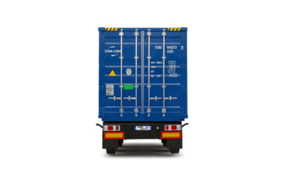 Container Anhänger CMA CGM 2024 blau Modellauto 1:24 Solido
