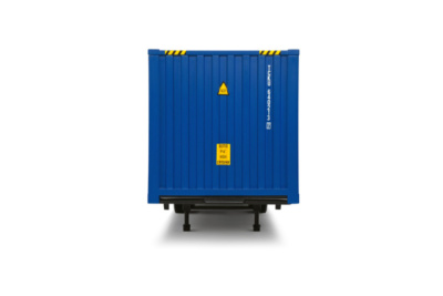 Container Anhänger CMA CGM 2024 blau Modellauto 1:24 Solido