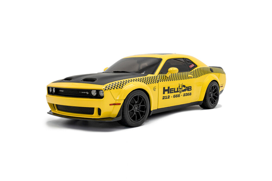 Dodge Challenger SRT Hellcat Redeye Widebody NYC Hellcab 2023 gelb Modellauto 1:18 Solido