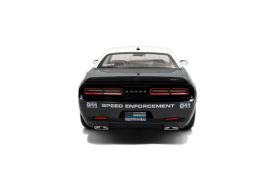 Dodge Challenger SRT Demon Highway Police 2023 schwarz weiß Modellauto 1:18 Solido