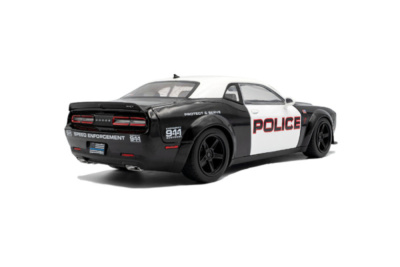 Dodge Challenger SRT Demon Highway Police 2023 schwarz weiß Modellauto 1:18 Solido