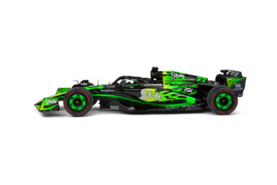 Kick Sauber Formel 1 Team C44 #77 Las Vegas GP 2024 schwarz grün Bottas Modellauto 1:18 Solido