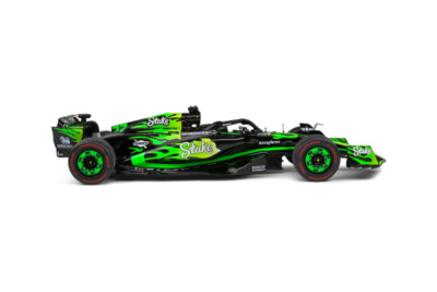 Kick Sauber Formel 1 Team C44 #77 Las Vegas GP 2024 schwarz grün Bottas Modellauto 1:18 Solido