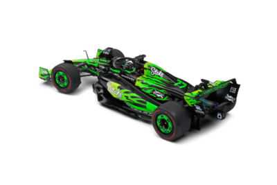 Kick Sauber Formel 1 Team C44 #77 Las Vegas GP 2024 schwarz grün Bottas Modellauto 1:18 Solido