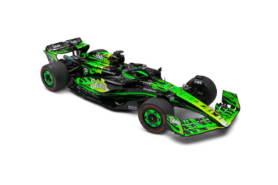 Kick Sauber Formel 1 Team C44 #77 Las Vegas GP 2024 schwarz grün Bottas Modellauto 1:18 Solido