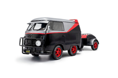 VW T1 Kool Kombi B-Team 2024 schwarz grau Modellauto 1:18...