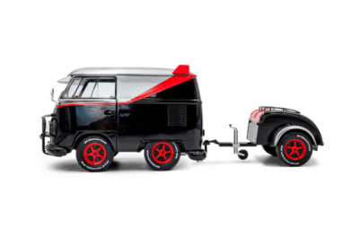 VW T1 Kool Kombi B-Team 2024 schwarz grau Modellauto 1:18 Solido