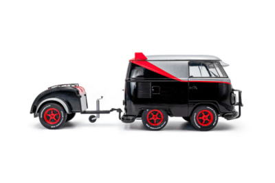 VW T1 Kool Kombi B-Team 2024 schwarz grau Modellauto 1:18 Solido