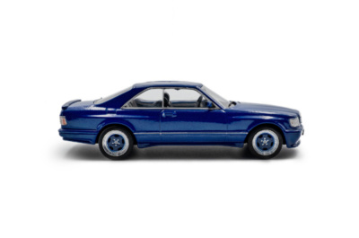 Mercedes 560 SEC AMG W126 Widebody 1990 blau metallic Modellauto 1:43 Solido