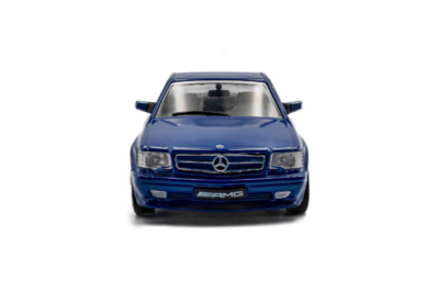 Mercedes 560 SEC AMG W126 Widebody 1990 blau metallic Modellauto 1:43 Solido