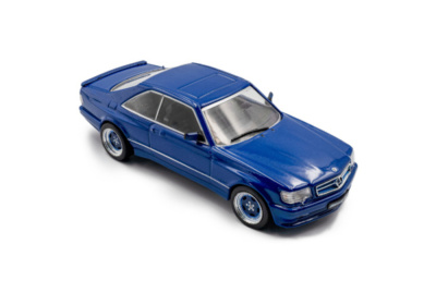 Mercedes 560 SEC AMG W126 Widebody 1990 blau metallic Modellauto 1:43 Solido
