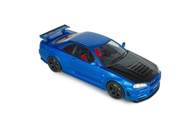 Nissan Skyline GT-R R34 Z-Tune 1998 blau metallic Modellauto 1:43 Solido