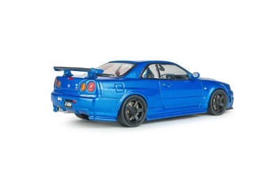 Nissan Skyline GT-R R34 Z-Tune 1998 blau metallic Modellauto 1:43 Solido