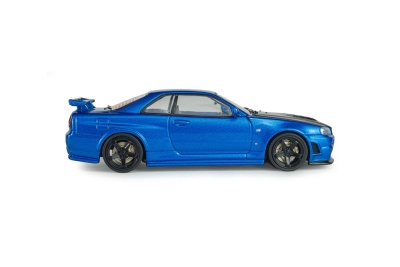 Nissan Skyline GT-R R34 Z-Tune 1998 blau metallic Modellauto 1:43 Solido