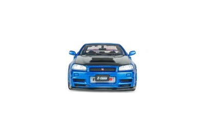 Nissan Skyline GT-R R34 Z-Tune 1998 blau metallic Modellauto 1:43 Solido