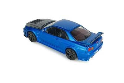 Nissan Skyline GT-R R34 Z-Tune 1998 blau metallic Modellauto 1:43 Solido