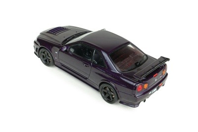 Nissan Skyline GT-R R34 Z-Tune 1998 lila Modellauto 1:43 Solido