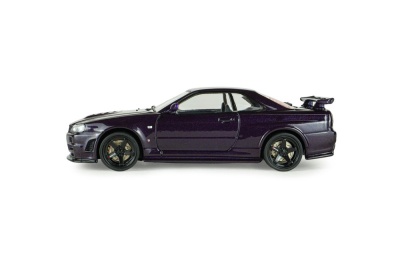Nissan Skyline GT-R R34 Z-Tune 1998 lila Modellauto 1:43 Solido